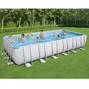 Comparateur de prix : Bestway ensemble de piscine power steel rectangulaire 732x366x132 cm
