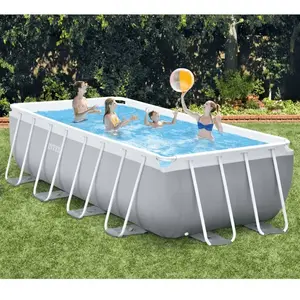 Comparateur de prix : Jeu de piscine rectangulaire Prism Frame 488x244x107 cm 26792GN Intex