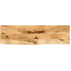 vidaXL Dessus de table 100x40x2,5 cm bord vivant bois massif manguier pas cher