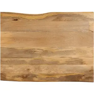 vidaXL Dessus de table 110x80x2,5 cm bord vivant bois massif manguier pas cher
