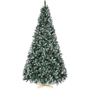 Sapin de Noël artificiel avec neige - Sapin canadien - 210?cm - Sans é... pas cher