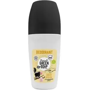 Marcel's Green Soap - Déodorant Roll-on Vanille & Fleur de Cerisier   Sans aluminium (ACH)   Plastique recyclé   95% d'ingrédients naturels - 50 mlVendu paramazon