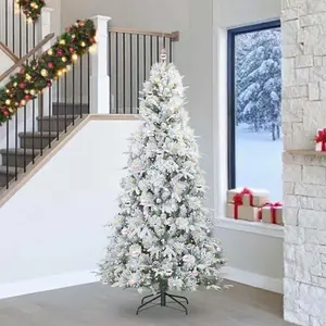 Prolenta Arbre de Noël blanc pliable, de qualité supérieure, hauteur 2... pas cher