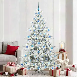 Prolenta Arbre de Noël blanc pliable, de qualité supérieure, en PVC et... pas cher