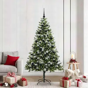 Prolenta Maison Exclusive - Sapin de Noël artificiel pliable avec effe...
