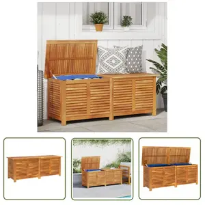 The Living Store Boîte de rangement de jardin persiennes 150x50x56cm b...Vendu parkaufland