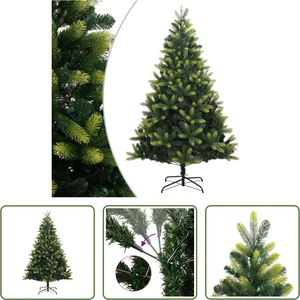 The Living Store Arbre de Noël artificiel pliable avec support 180 cm pas cher