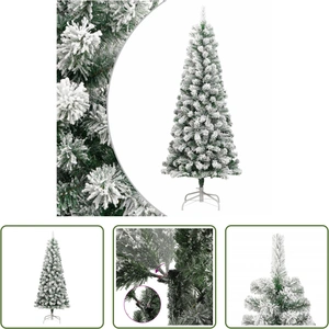 The Living Store Sapin de Noël artificiel pliable enneigé 240 cm pas cher