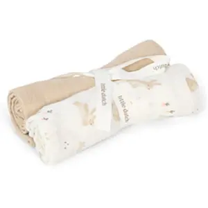 Set de 2 langes en gaze de coton Baby Bunny (70 x 70 cm) pas cher