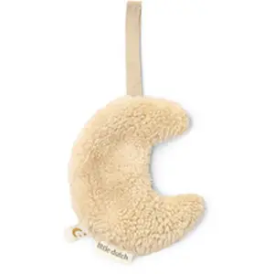 Doudou attache-tétine Lune Pure Soft Beige pas cher