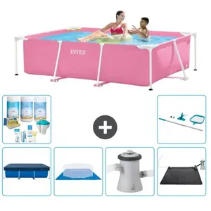 Intex Frame Pool Piscine à cadre rectangulaire - Comprend des accessoires CB97Vendu parrue-du-commerce