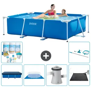 Intex Frame Pool Piscine à cadre rectangulaire - Comprend des accessoires CB97 pas cher