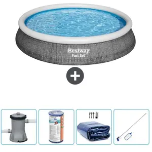 Piscine Gonflable Ronde Fast Set - Comprend des accessoires CB54Vendu parrue-du-commerce