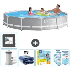 Piscine ronde Prism Frame - Comprend des accessoires CB24 pas cher