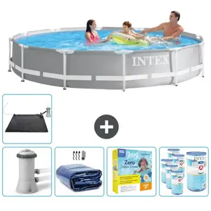 Intex Rond Prism Frame Zwembad - 366 x 76 cm - Grijs - Inclusief Pomp ...Vendu parrue-du-commerce