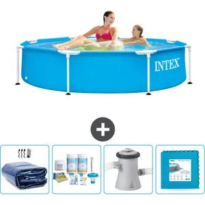 Intex Metal Frame Piscine à cadre ronde - Comprend des accessoires CB2Vendu parrue-du-commerce