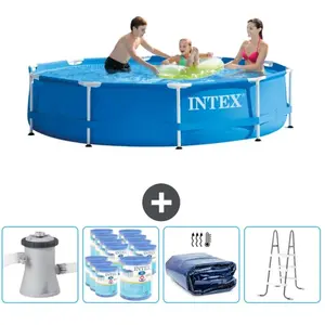 Intex Rond Frame Zwembad - 305 x 76 cm - Blauw - Inclusief Pomp Filter...Vendu parrue-du-commerce