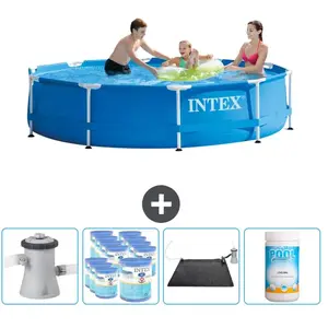 Intex Rond Frame Zwembad - 305 x 76 cm - Blauw - Inclusief Pomp Filter...Vendu parrue-du-commerce