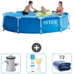 Piscine à cadre ronde - Comprend des accessoires CB74Vendu parrue-du-commerce