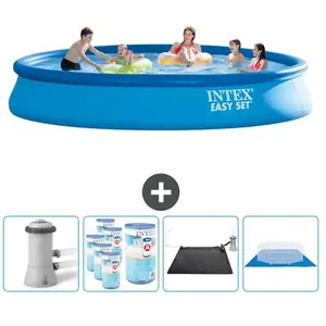 Intex Rond Opblaasbaar Easy Set Zwembad - 457 x 84 cm - Blauw - Inclus...Vendu parrue-du-commerce