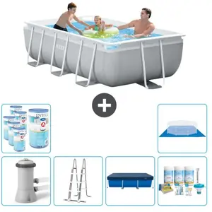 Intex Piscine rectangulaire Prism Frame - Comprend des accessoires CB29 pas cher