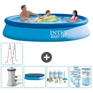 Intex Rond Opblaasbaar Easy Set Zwembad - 366 x 76 cm - Blauw - Inclus...Vendu parrue-du-commerce