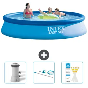 Piscine Gonflable Ronde Easy Set Intex 396 x 84 cm - Bleue - Incluse Accessoire CB82Vendu parrue-du-commerce