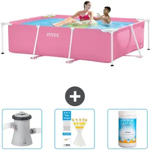 Piscine à cadre rectangulaire - Comprend des accessoires CB73 pas cher