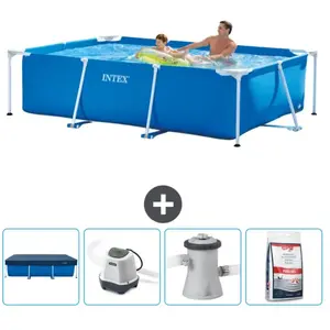 Intex Frame Pool Piscine à cadre rectangulaire - Comprend des accessoires CB53 pas cher