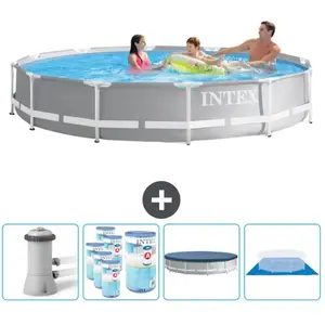 Piscine ronde Prism Frame - Comprend des accessoires CB88 pas cher