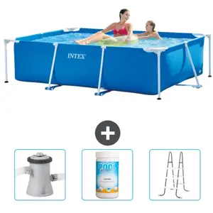 Intex Frame Pool Piscine à cadre rectangulaire - Comprend des accessoires CB84 pas cher