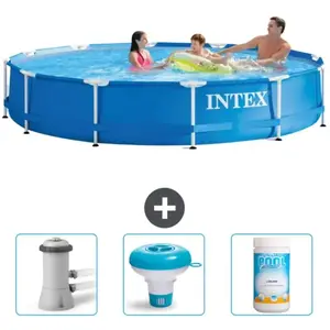 Intex Piscine à cadre ronde - Comprend des accessoires CB77 pas cher