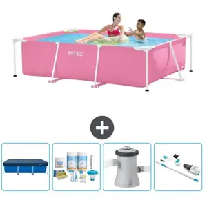 Intex Frame Pool Piscine à cadre rectangulaire - Comprend des accessoires CB5 pas cher