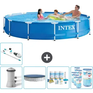 Intex Metal Frame Piscine à cadre ronde - Comprend des accessoires CB19Vendu parrue-du-commerce