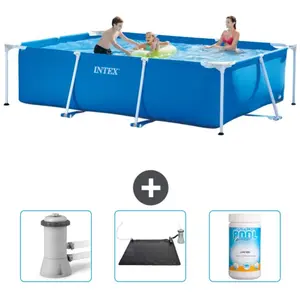 Intex Frame Pool Piscine à cadre rectangulaire - Comprend des accessoires CB80 pas cher