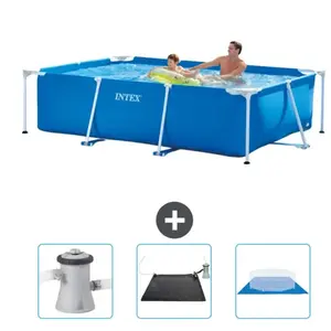 Intex Frame Pool Piscine à cadre rectangulaire - Comprend des accessoires CB79