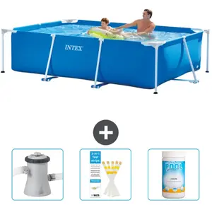 Intex Frame Pool Piscine à cadre rectangulaire - Comprend des accessoires CB73 pas cher