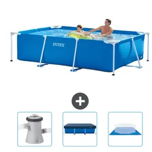 Intex Frame Pool Piscine à cadre rectangulaire - Comprend des accessoires CB76 pas cher