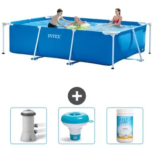 Intex Frame Pool Piscine à cadre rectangulaire - Comprend des accessoires CB77 pas cher