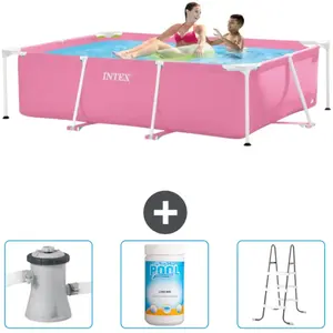 Intex Frame Pool Piscine à cadre rectangulaire - Comprend des accessoires CB84 pas cher