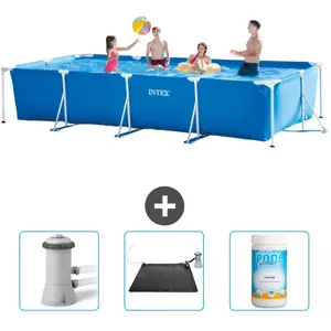 Intex Frame Pool Piscine à cadre rectangulaire - Comprend des accessoires CB80 pas cher