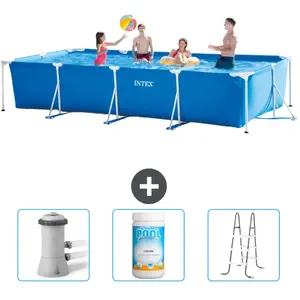 Piscine à cadre rectangulaire - Comprend des accessoires CB84 pas cher