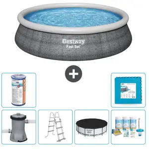 Piscine Gonflable Ronde Fast Set - Comprend des accessoires CB22 pas cher