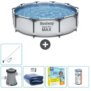 Piscine Ronde Steel Pro MAX - Comprend des accessoires CB20Vendu parrue-du-commerce
