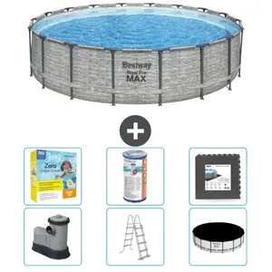 Piscine Ronde Steel Pro MAX - Comprend des accessoires CB35