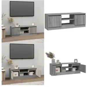 Vidaxl - Meuble tv avec porte Sonoma gris 102x30x36 cm - Meubles Tv - Armoire Tv - Meuble Téléviseur - Meuble Tv Design - Meuble Tv Moderne - Home & pas cher