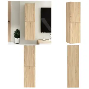 Vidaxl - Meuble tv Chêne sonoma 30,5x30x110 cm Bois d'ingénierie - Meuble Tv Mural - Meuble Tv Suspendu - Rangement Tv - Console Tv - Meubles Tv pas cher