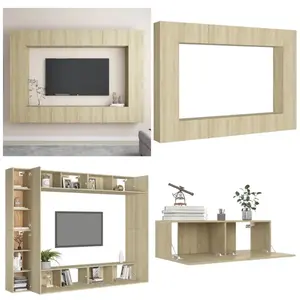 Vidaxl - Ensemble de meubles tv 8 pcs Chêne sonoma Bois d'ingénierie -... pas cher