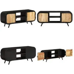 vidaXL Meuble tv 110x30x45 cm Bois de manguier brut - meuble tv - meubles tv - Home & Living - Brun pas cher