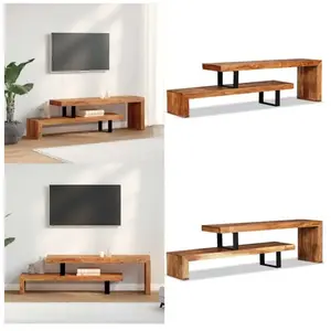 Vidaxl - Meuble tv Bois d'acacia massif - meuble tv - meubles tv - Hom... pas cher